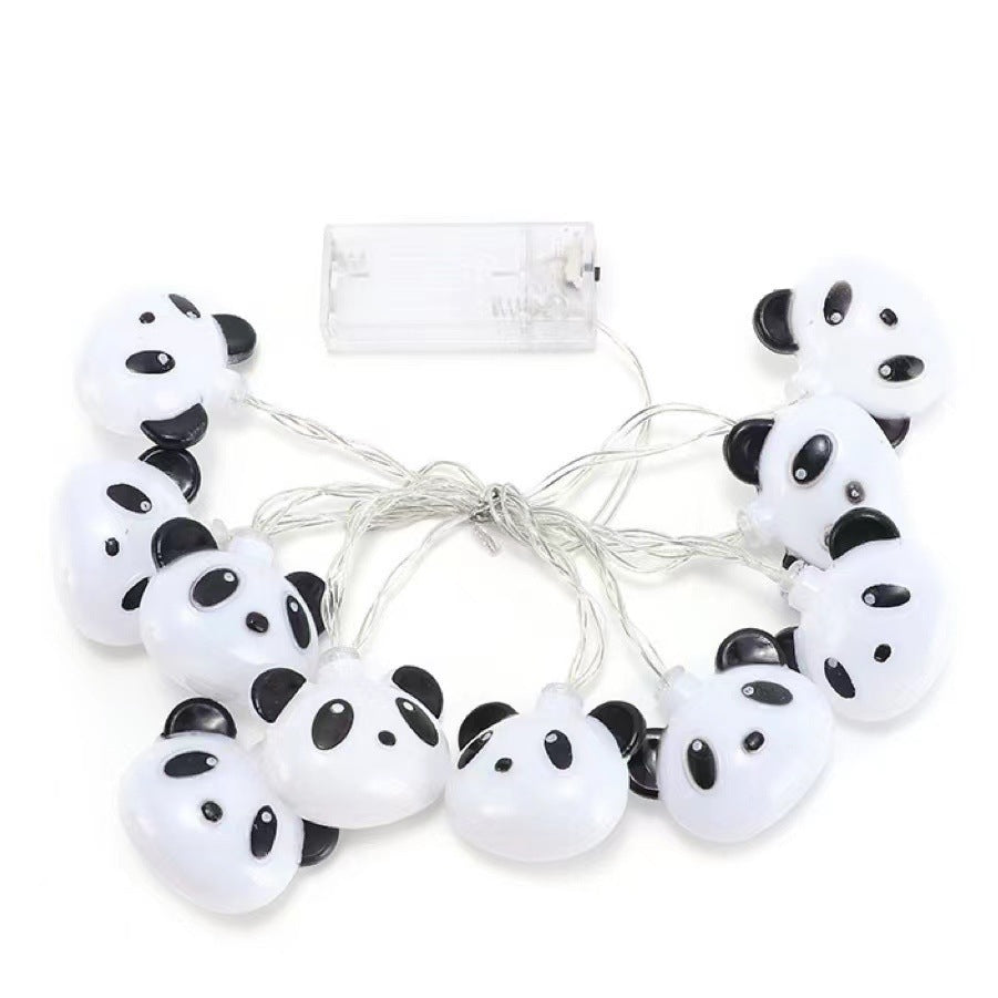 LED Panda phare chaîne de la chambre des enfants décoration lumières colorées