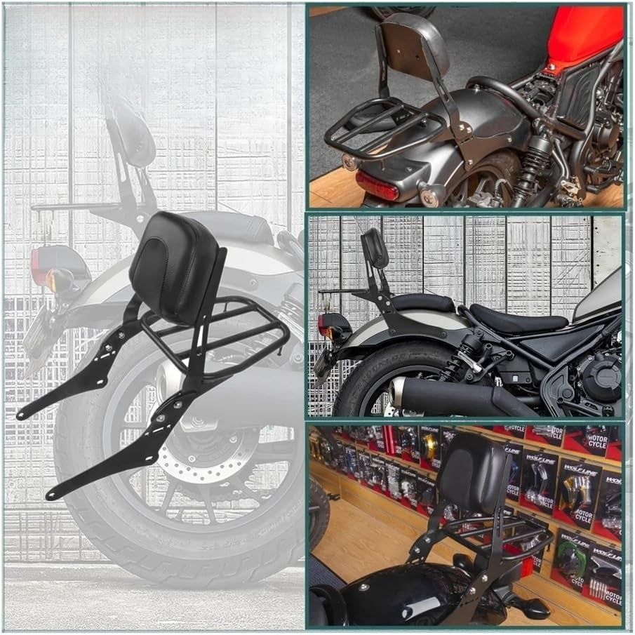 Sac à bagages Cargo Mount Backrest Lazyback Pad Sissy Bars pour R Ebel CMX 300 500.