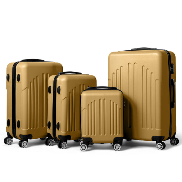 Quatre rayures verticales dans une valise