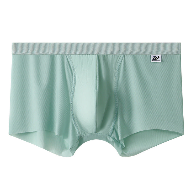 Sous-vêtements en mesh pour homme Boxer en soie pour homme Summer Thin Breathable Boxers Seamless Youth Pan