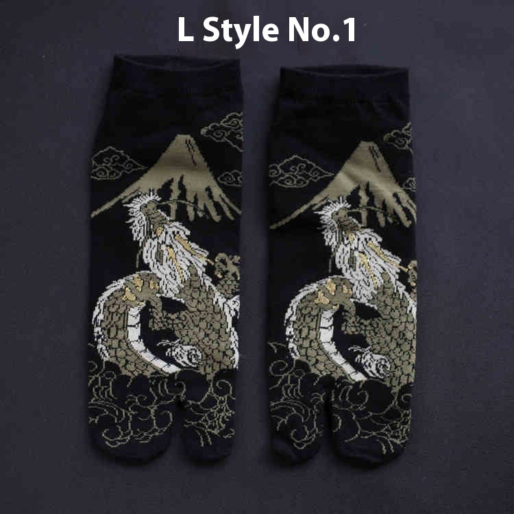 Chaussettes en coton à deux doigts pour hommes et femmes