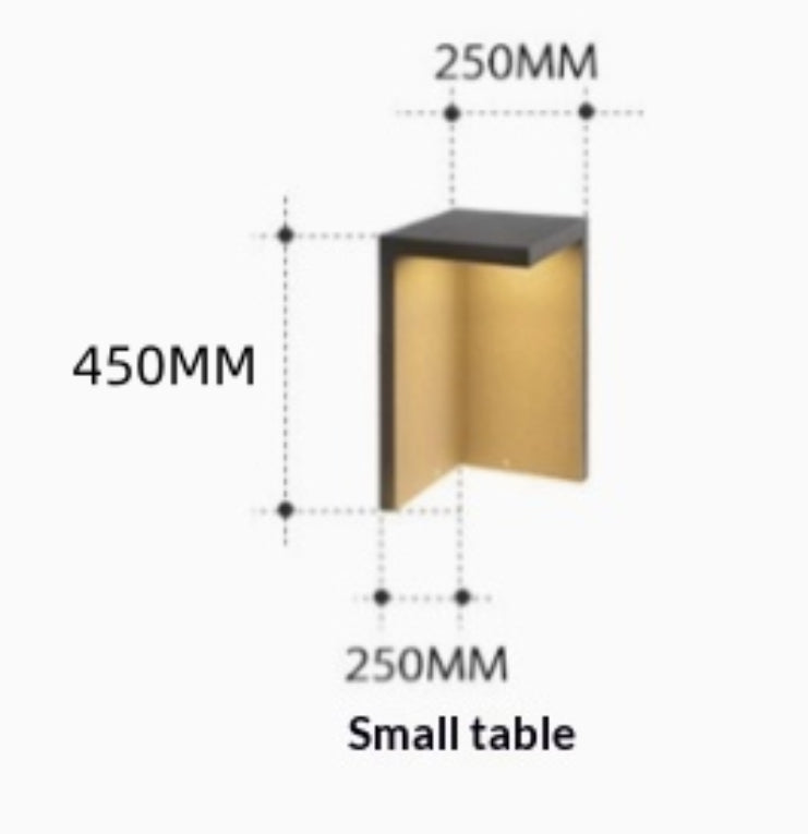 Minimaliste moderne extérieur en acier inoxydable siège lampe paysage