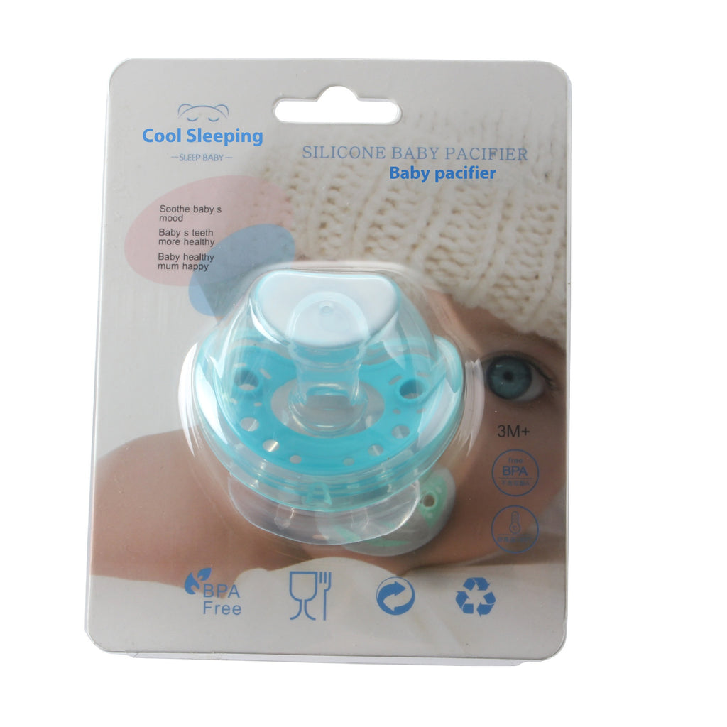 Baby Products Full Silica Gel Pacifier Deux couleurs Liquide Silicone Sommeil Confort Baby Pacifi
