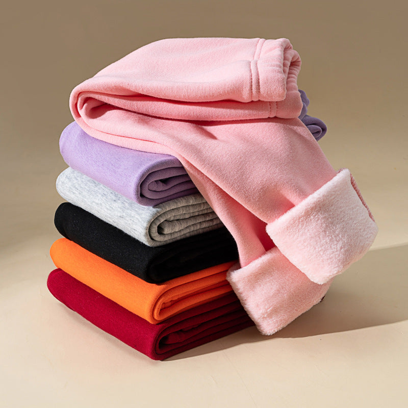 Pantalons d'enfants d'une épaisseur extra-faible doublés de polaire