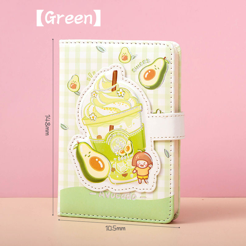Boucle magnétique mignon carnet de notes fille coeur livre de main