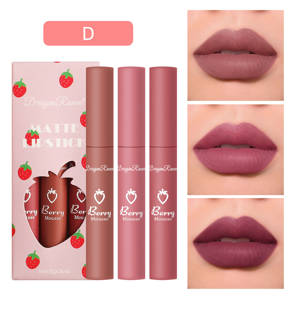 Velvet Matte Lip Glaze Lipstick Gloss pour les femmes