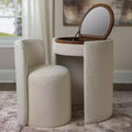 All-in-one Flip-top Storage Table de Vanité multifonctionnelle et tabouret
