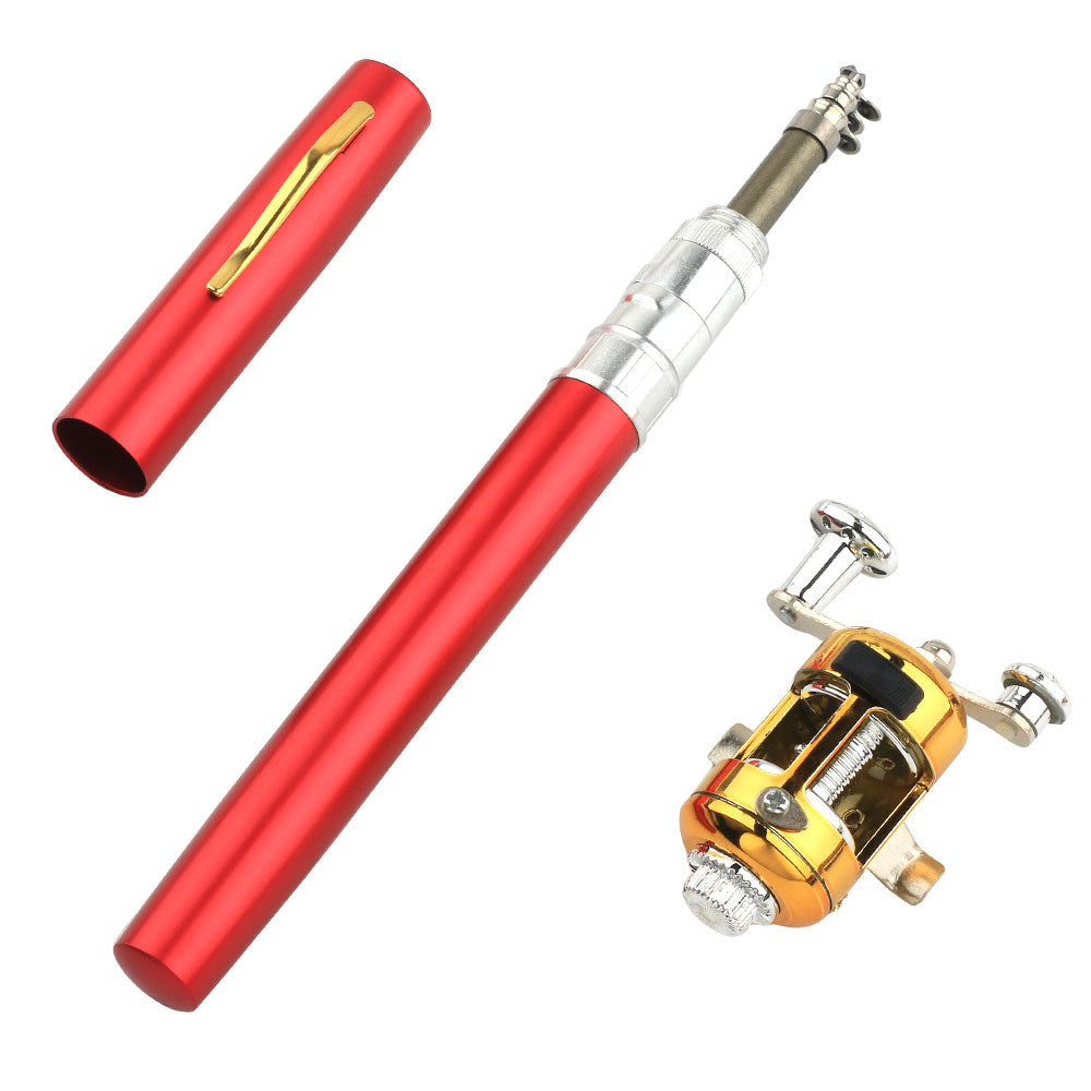 Portable Telescopique Pocket Stream Fishing Rod Ice Rod Sea Fishing Rod 1m Pen Fishing Rod K