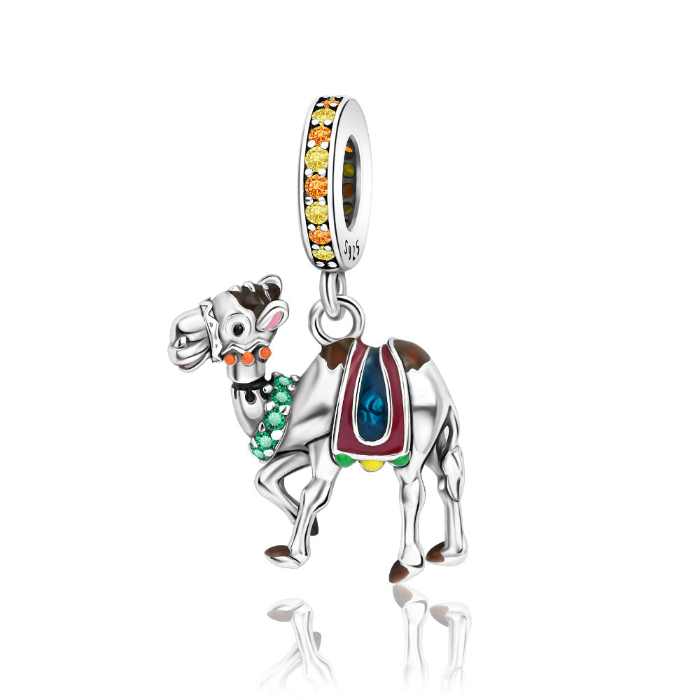 Accessoire mignon animal coloré huile-dépôt pendentif bracelet