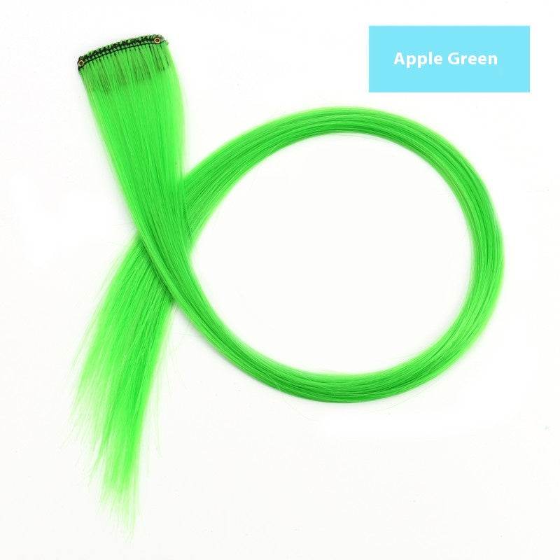 Couleur cheveux suspension oreille perruque teinte ensemble cheveux extension couleurs bandes