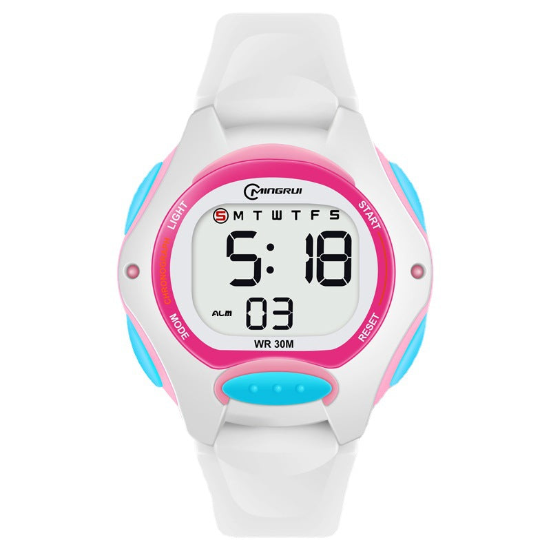 Électronique Montres Sports Filles Waterproof Alarme Lumineuse Exam