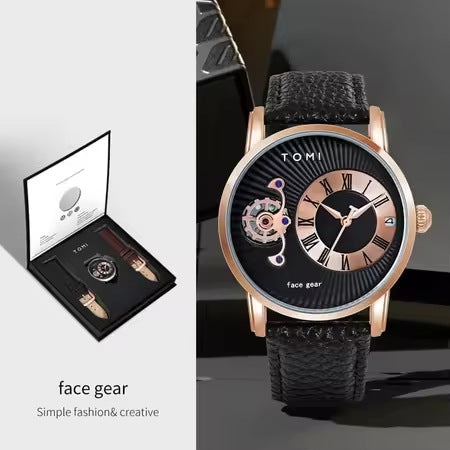 Quartz European Style Hollow-out boîte cadeau Montre étanche