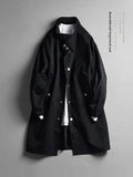 Manteau de trench à manches simples pour hommes