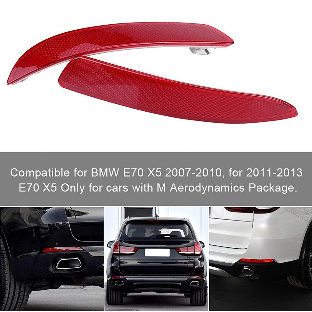 2x Réflecteur arrière rouge léger à gauche pour BMW X5 E70 2006-10 X5 M 09-13