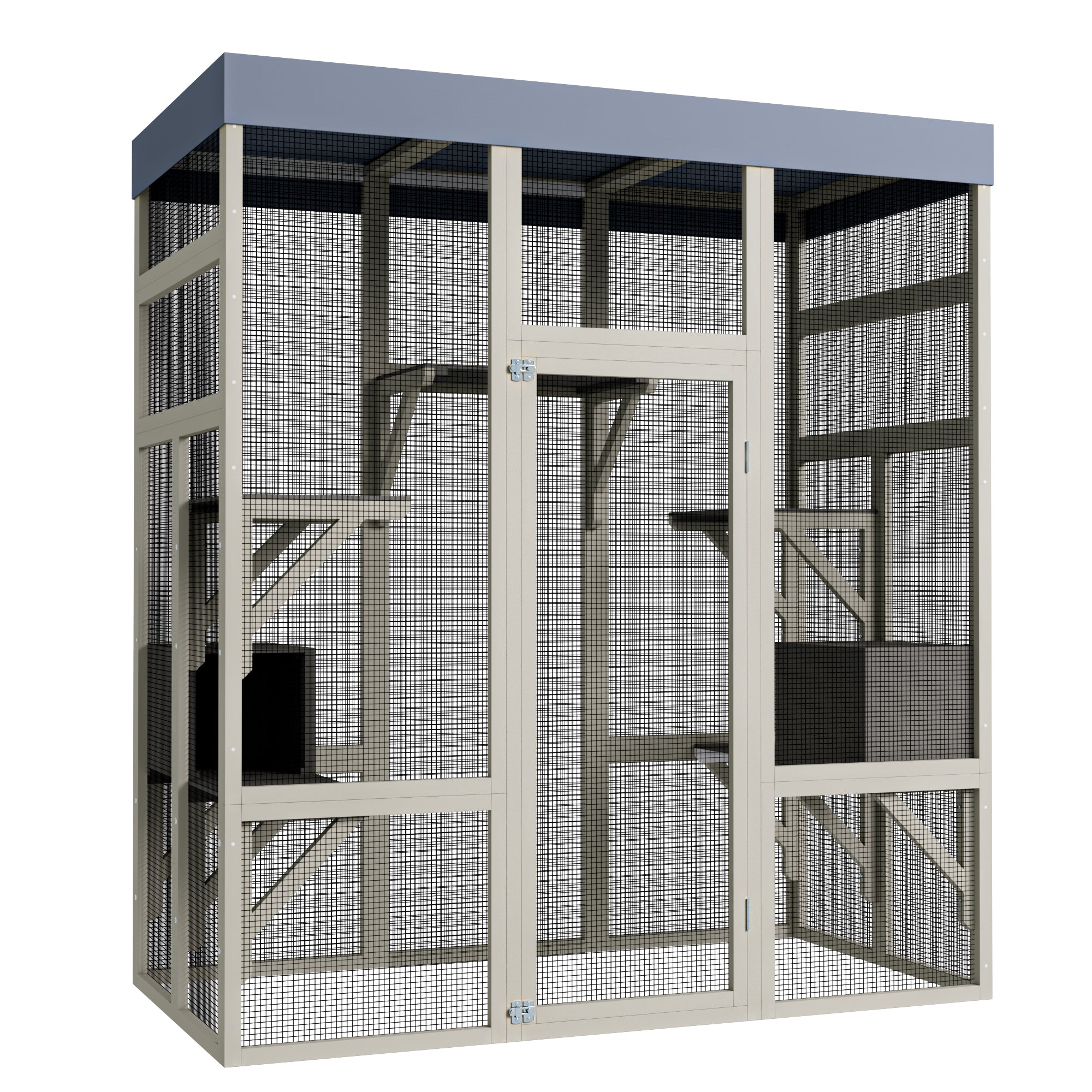 Catio en bois de 62.6" pour chats