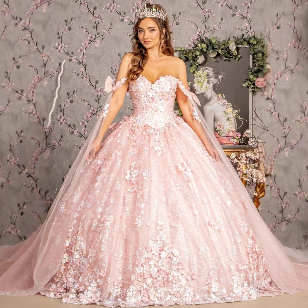 Robe formelle Mariée Mariage Gown Élégant banquet hôte