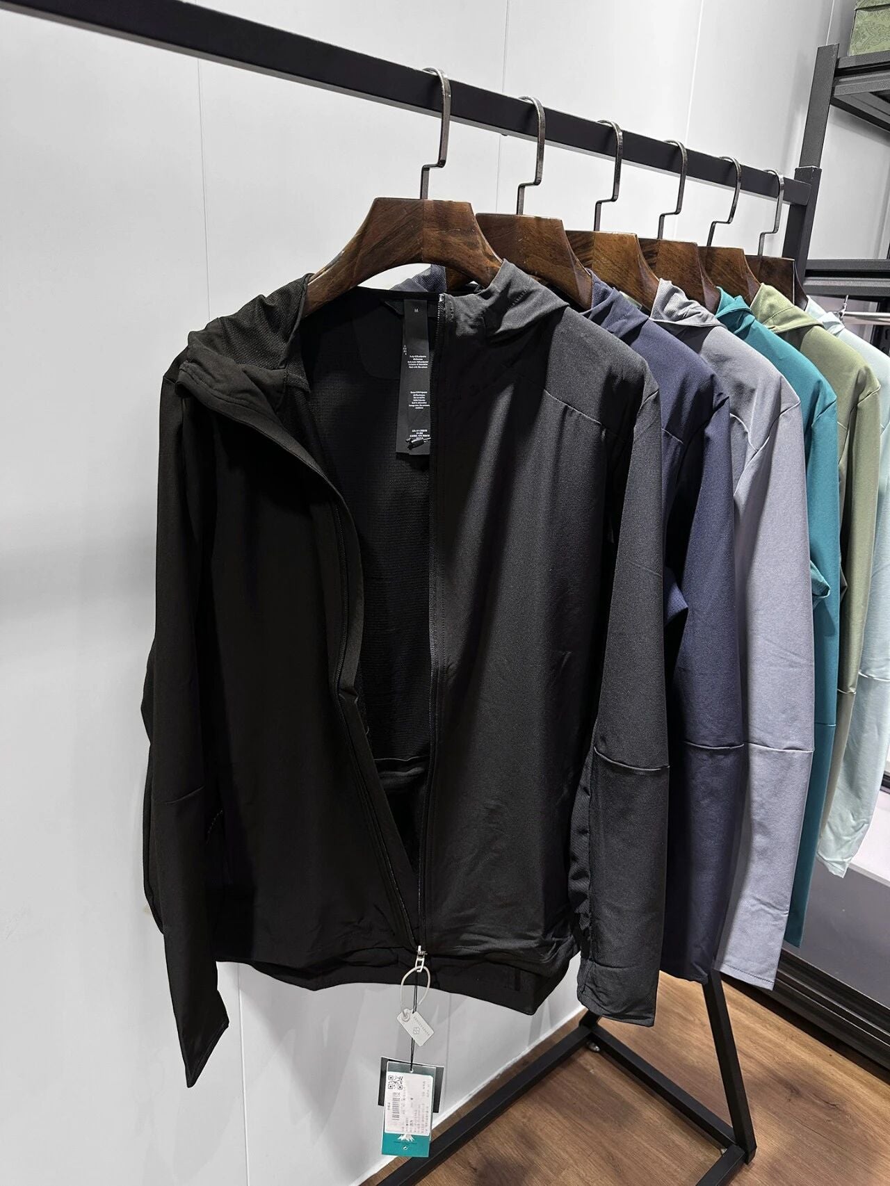 Rapide Dry Sun Protection Softshell Veste à capuche pour hommes