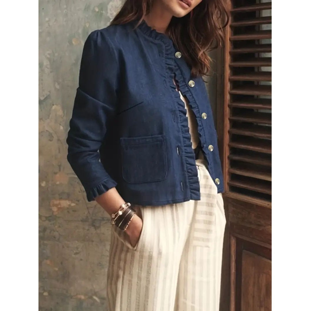 Manteau mode à manches longues pour femmes