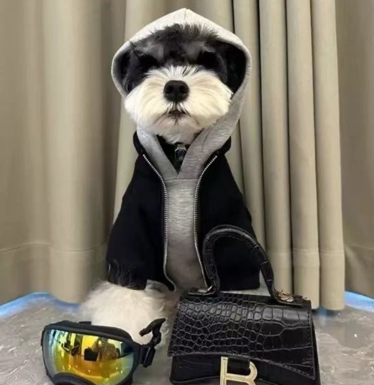 Vêtements de chien faux deux pièces automnehiver chaud Schnauzer Bichon Teddy Shiba Inu Westie Pet