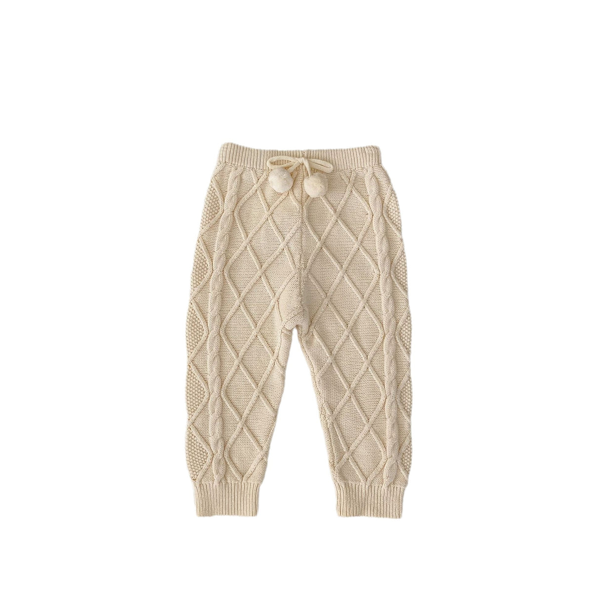 Bébé Garçons et filles Rhombus tricoté Pure beam long pantalons