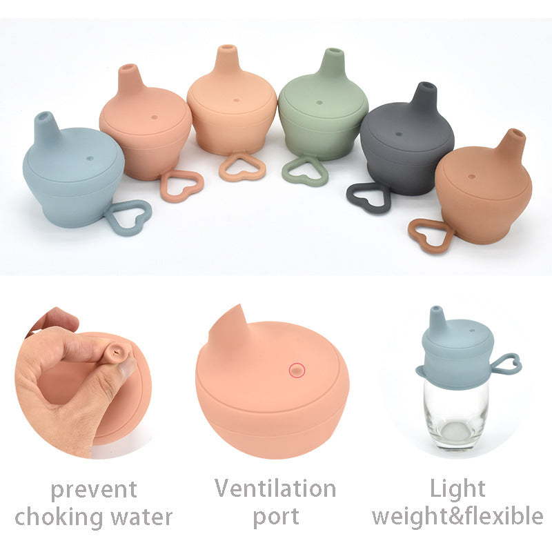 Baby Silicone Cup Lid Splash-proof Cover Fooding Cup Lid est libre de BPA