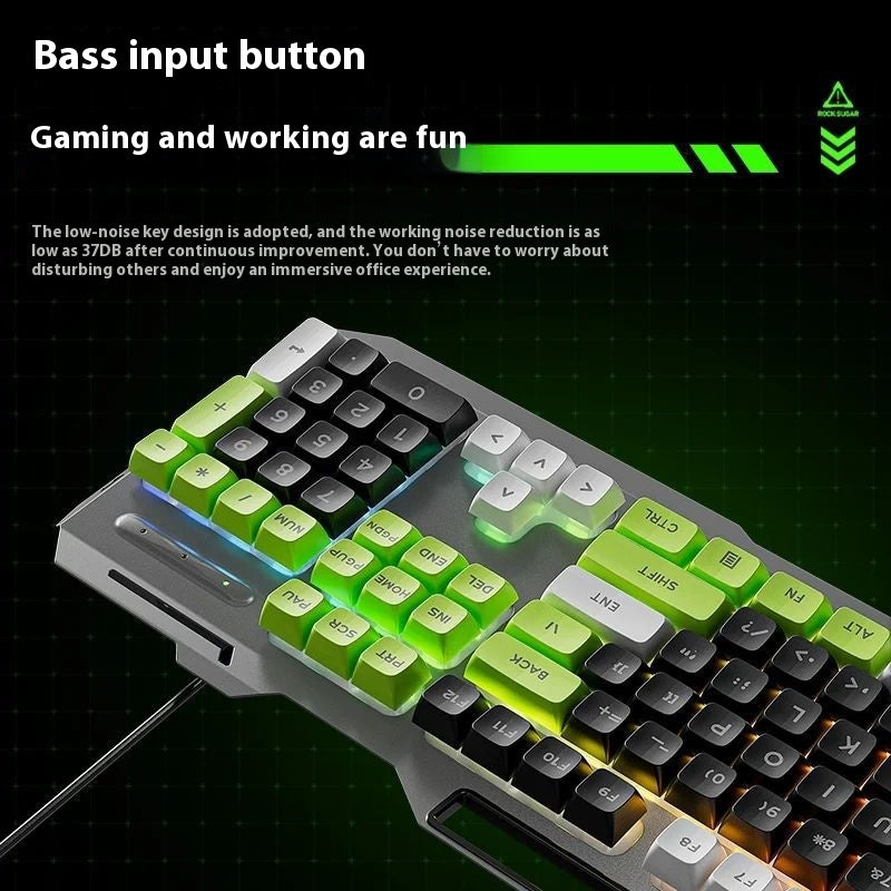 Clavier filaire mécanique Feeling jeu électronique de bureau de sport ordinateur Mute