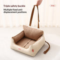 Coussin de siège de voiture de chien un must-have pour les petits et moyens chiens de rouler en toute sécurité dans le fro