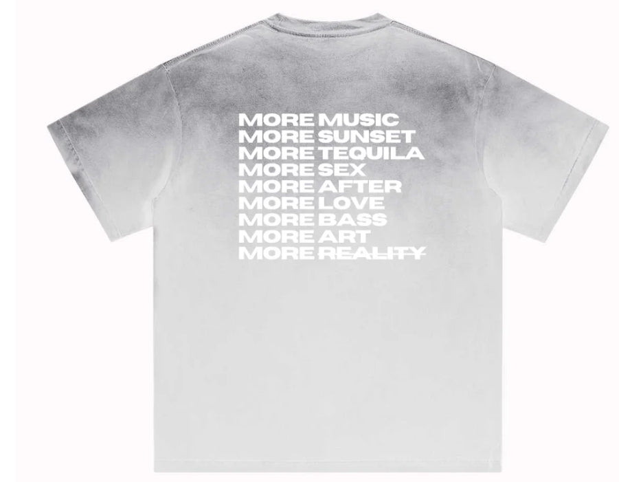 T-Shirt à manches courtes à imprimé de cire de coton pur - Patte à flocons de neige lavée
