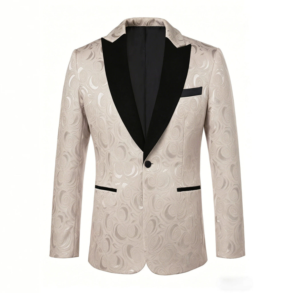 Homme Élégant costume formel Jacquard pour banquets Et les fêtes