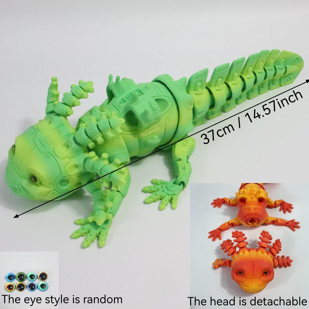 Salamandre mécanique imprimée en 3D Une figurine décorative mobile
