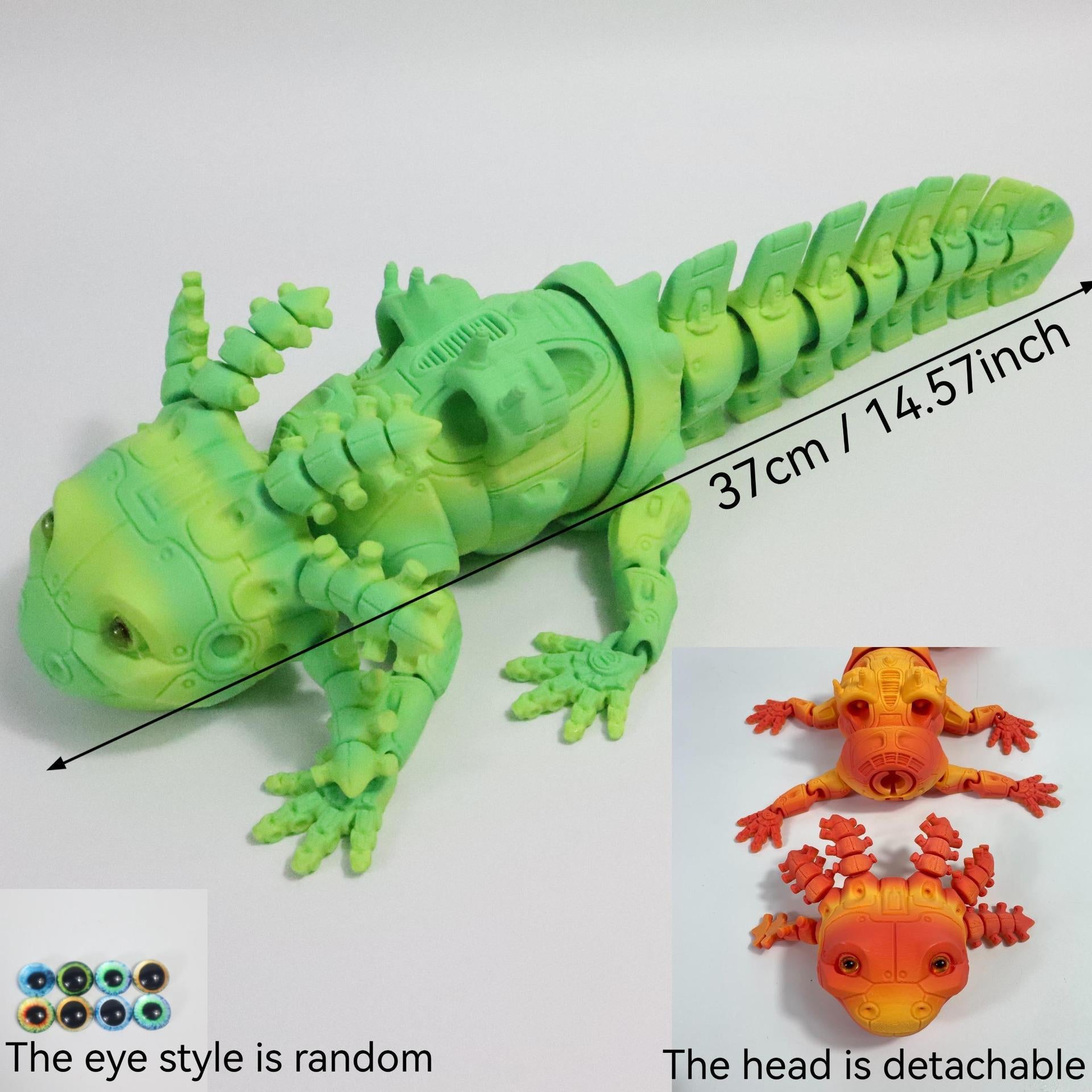 Salamandre mécanique imprimée en 3D Une figurine décorative mobile