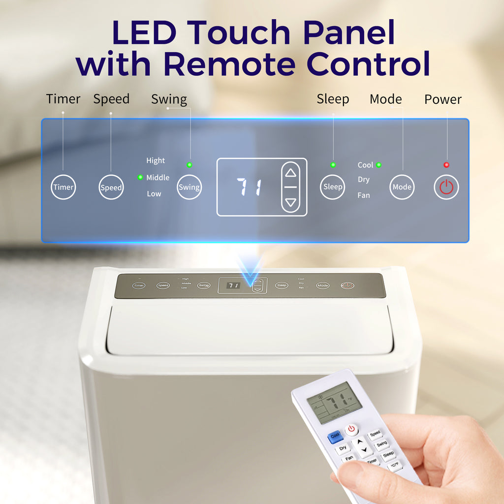 12000 BTU Climatiseur portable avec télécommande