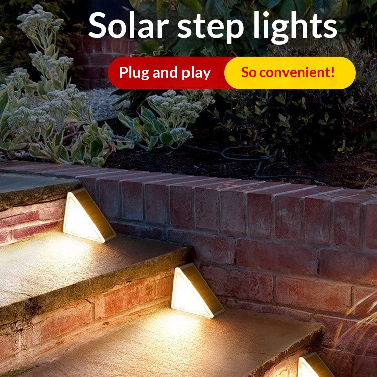 Lumières de marche à énergie solaire avec capteur de mouvement pour escaliers extérieurs