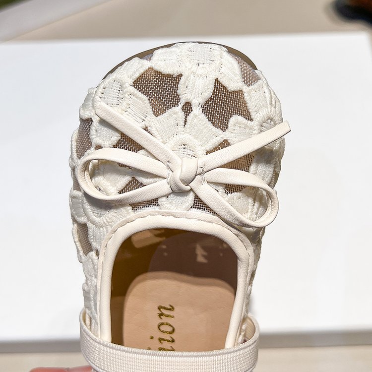 Chaussure simple en maille plate pour les femmes en style fée d'été avec jupe Dentelle Mary J
