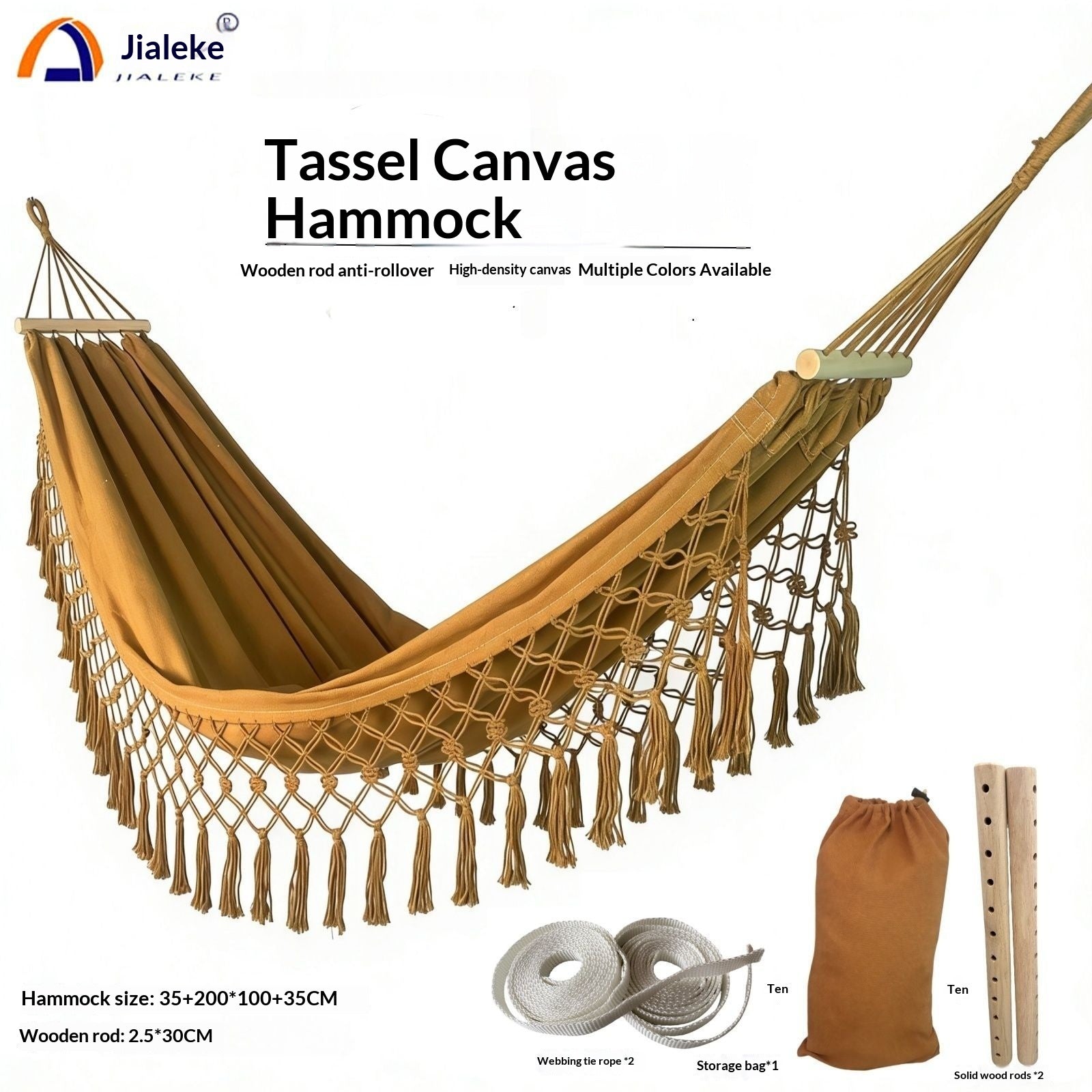 Hamac de camping avec toile imperméable et antidérapants pour usage domestique