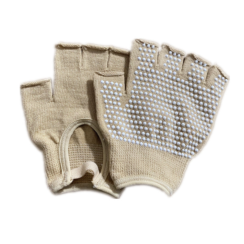 Gants antidérapants de yoga aérien en coton respirant