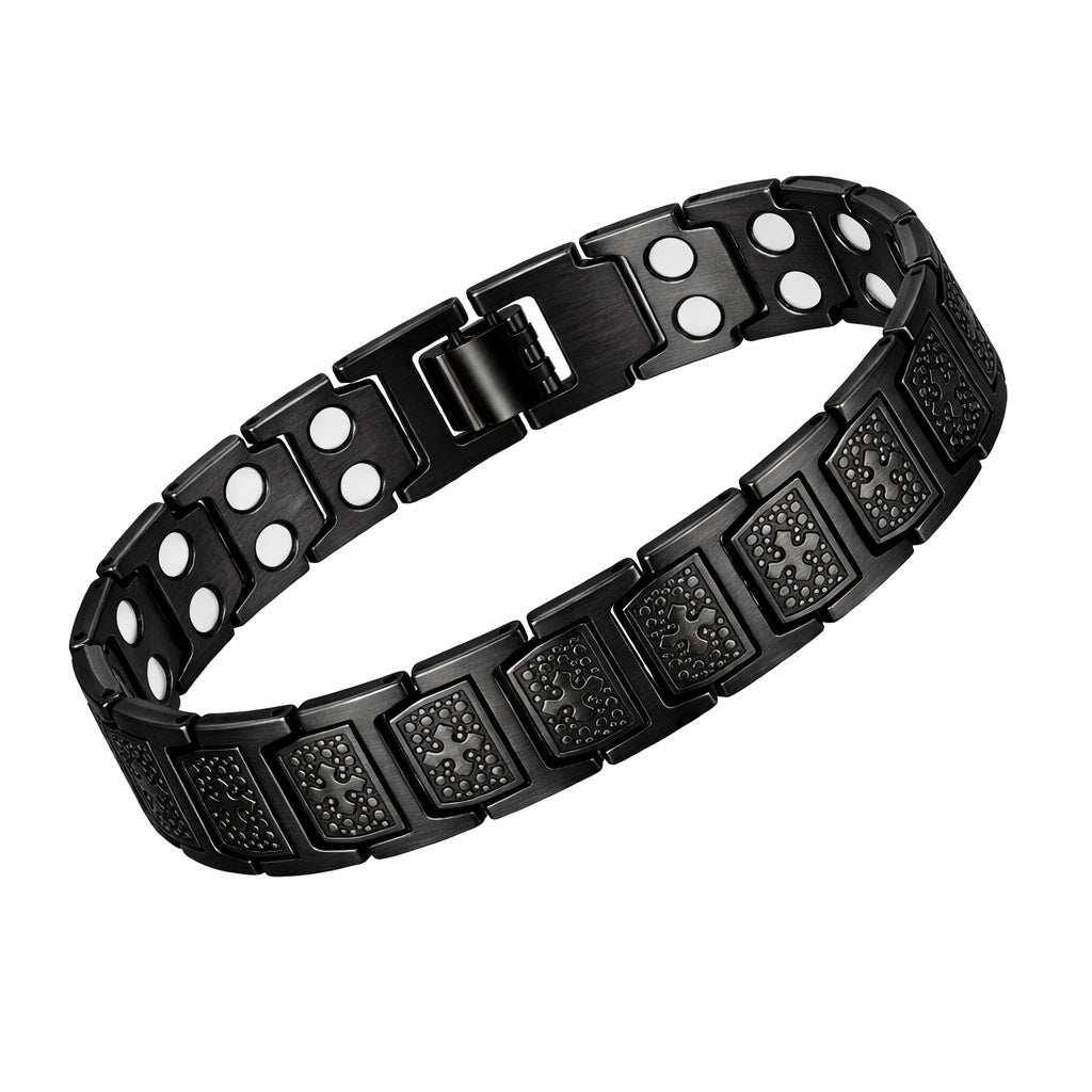 Bracelet amovible magnétique double rangée pour les hommes