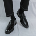 Bottes en cuir de forme professionnelle pointue