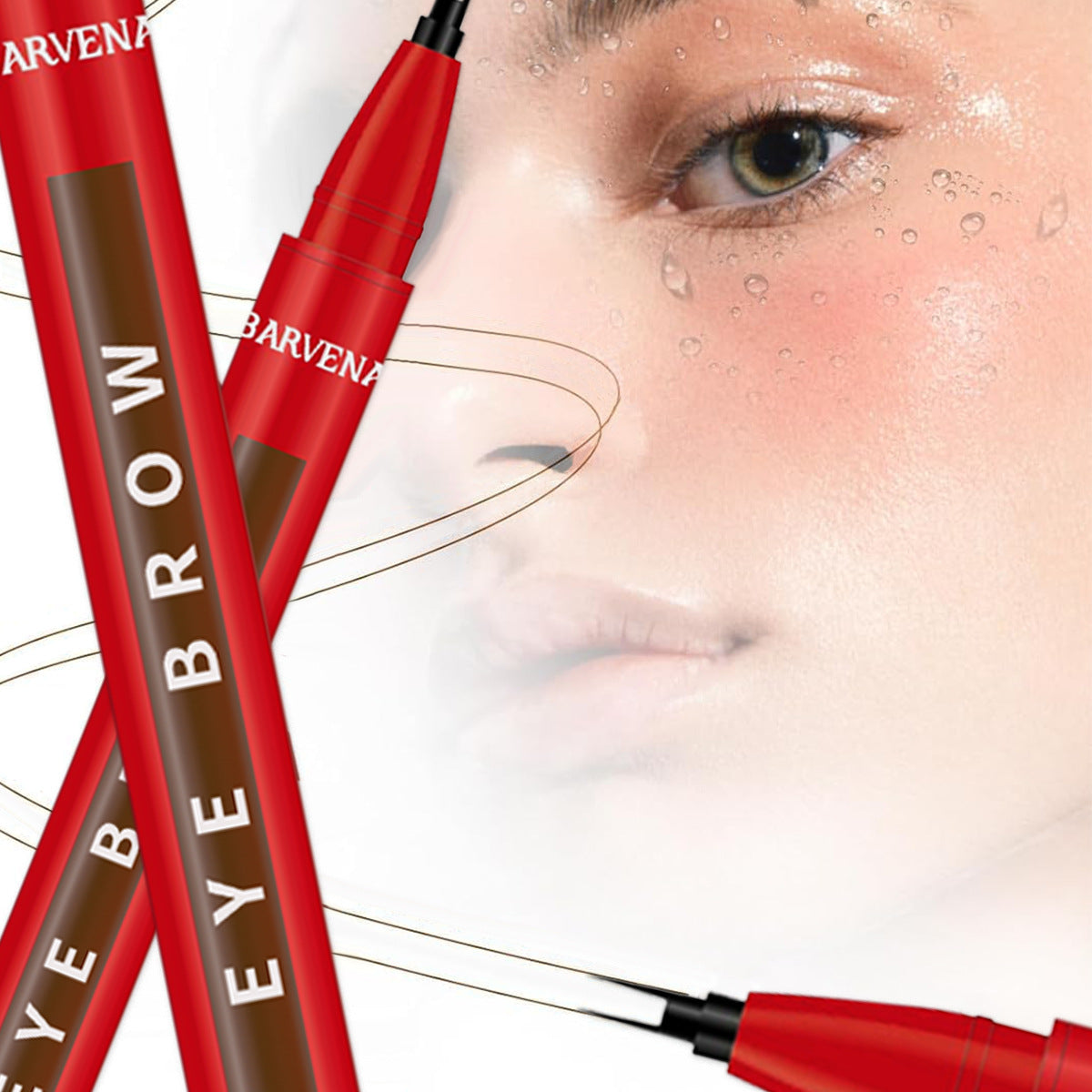 Crayon de sourcils façonnant la crème des sourcils