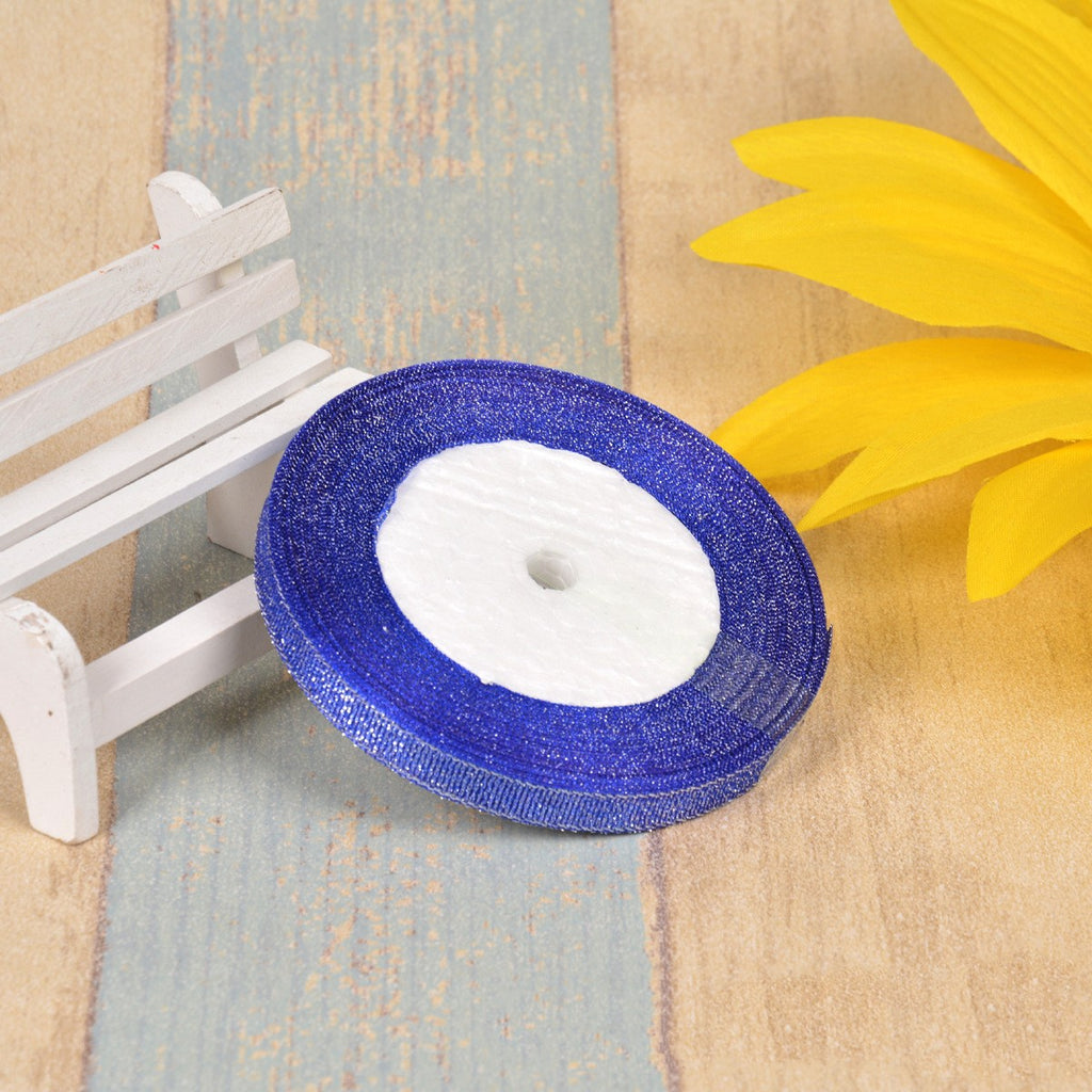 1cm Oignon vert coloré avec 3 points Ribbon Bow Gold Silk Argent Polyester Ribbon