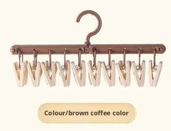 Rétractable pliable chaussette clip-café couleur-1 pièce