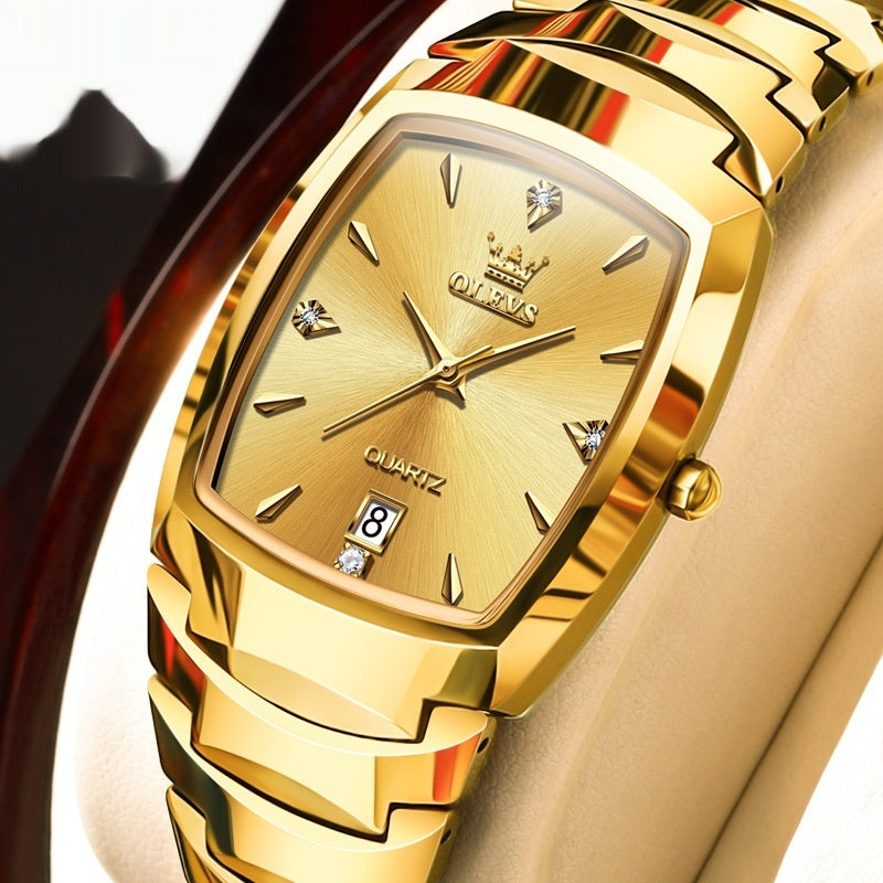 Or Quartz Tungsten Steel Real Men's Watch