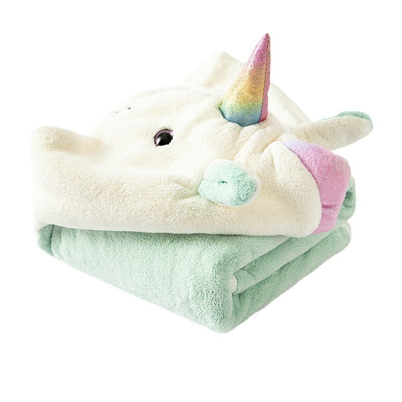 Peignoir Cartoon Peigne de Corail Serviette de bain absorbante pour enfants