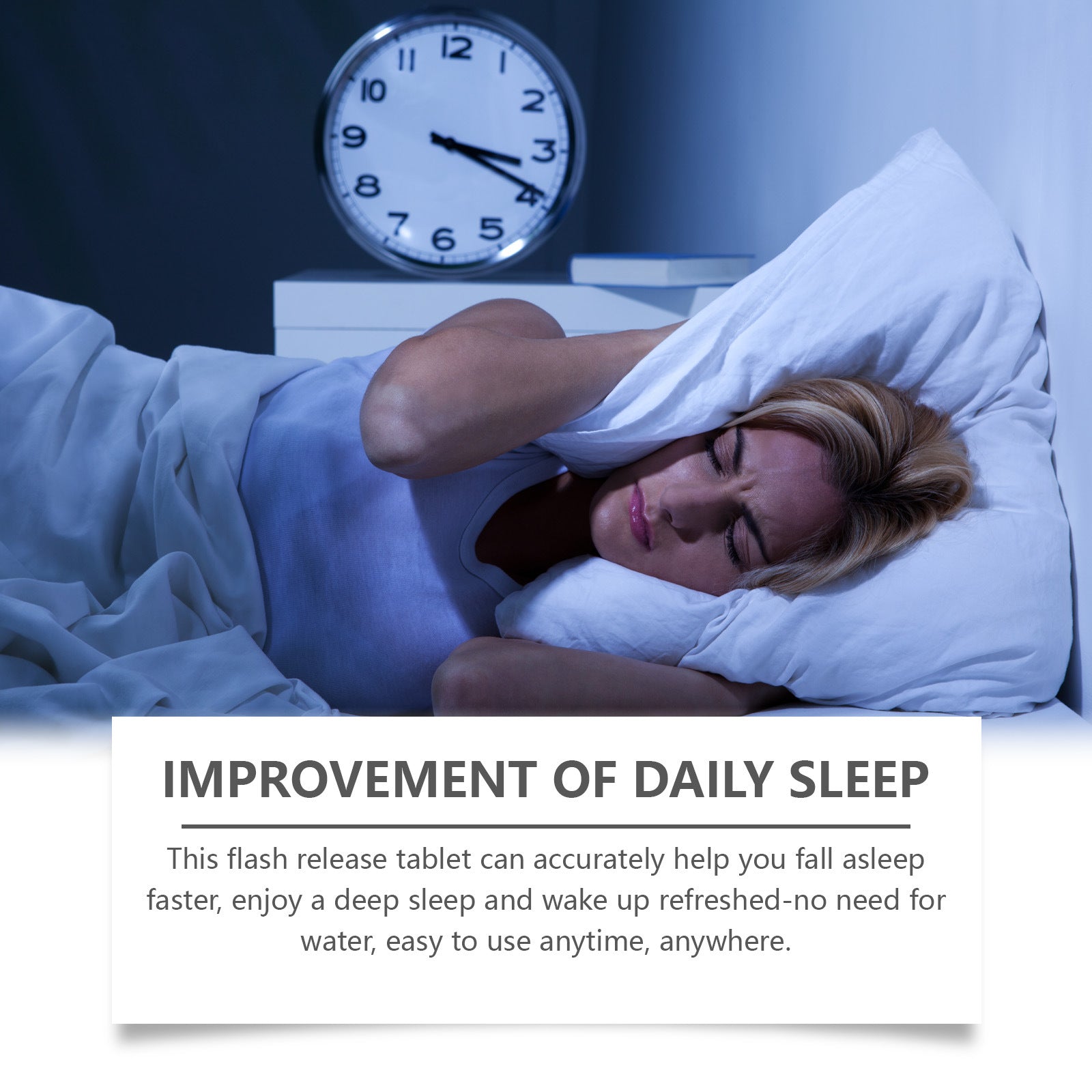 Sommeil de nuit, comprimé oral à libération instantanée