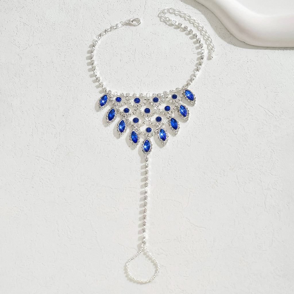 Sweet Bohemian Style Zircon goutte d'eau Anklet