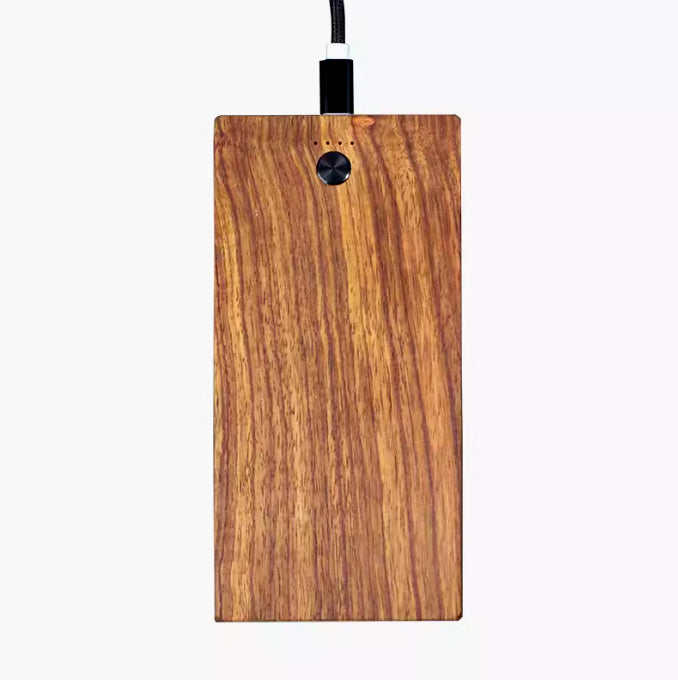 Banque de puissance mobile pour téléphone artisanal en bois