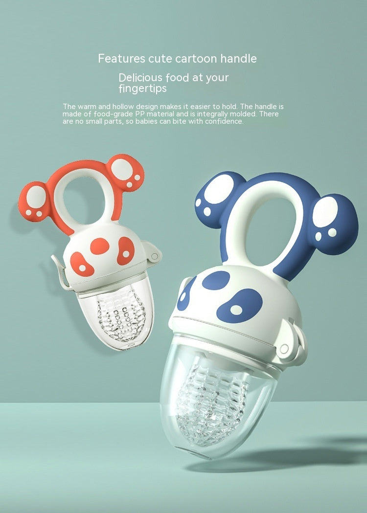 Happy Bite Baby Teether Non-staple Food Fruit Fooding Artifact Baby Pacifier Main Silicone