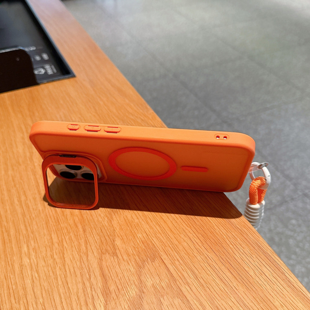 Boîtier de téléphone magnétique à monture de lentilles