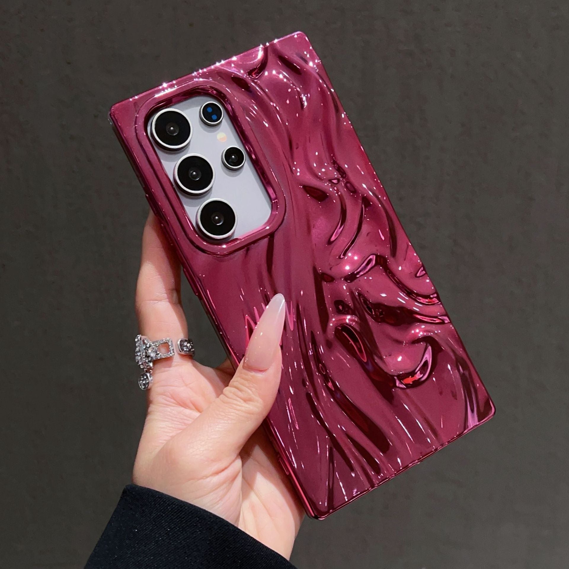 Étui de téléphone à électroplaquage en trois dimensions