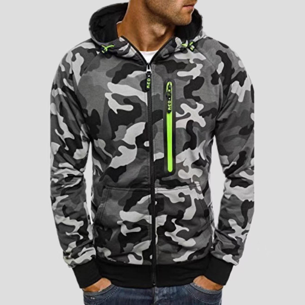 Veste de sweat à capuche casual pour hommes